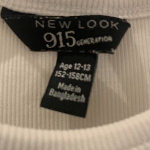 New Look Womens White Crop-top